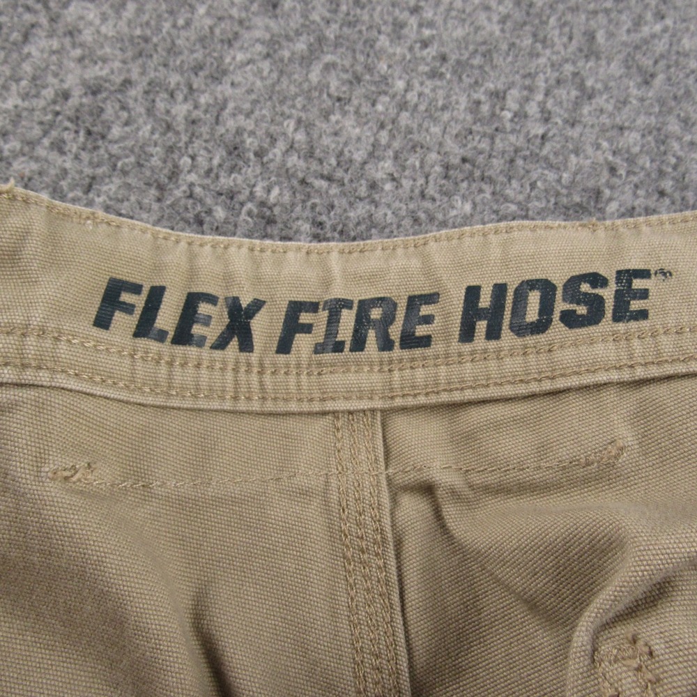 Duluth Trading Co Pants Mens 38x34 Flex Fire Hose Tan Relaxed Fit Workwear - Picture 3 of 16